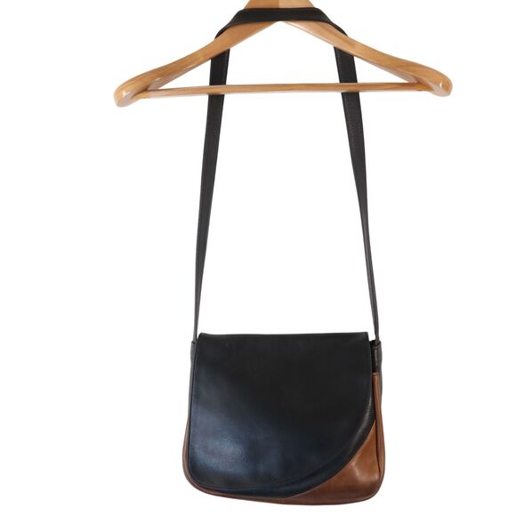 Frank Clegg Handcrafted Smooth Leather Flap Crossbody Shoulder Handbag Purse - Picture 3 of 16